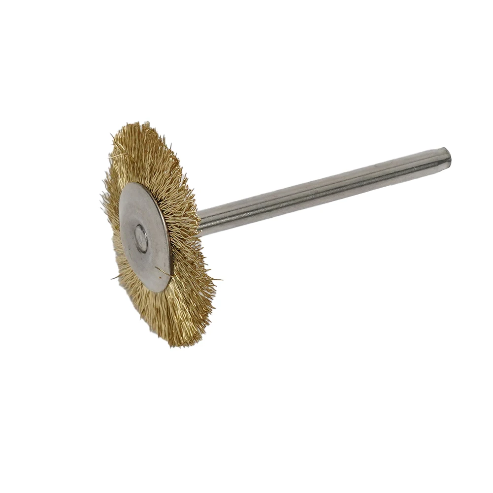 

24Pcs Brass Brush Steel Wire Wheel Brushes Rotary Tool For Drill Polishing Grinding Wheel T-shaped Small Brush Accessories