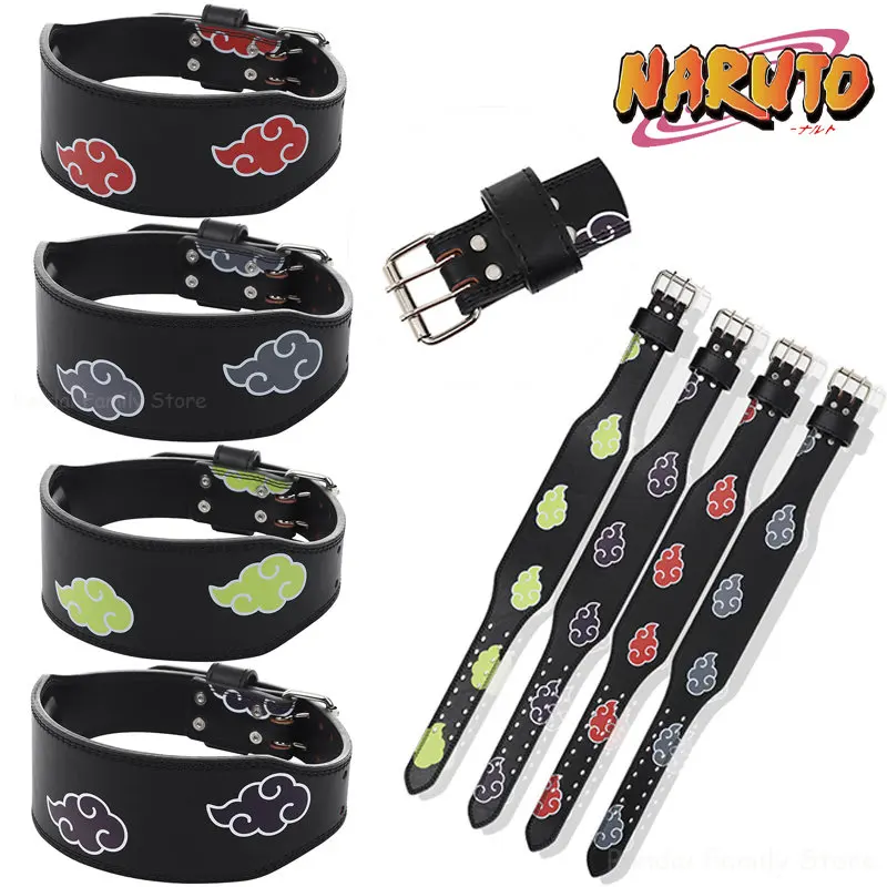 Naruto Akatsuki Weightlifting Belt Anime Men Fitness Lifting Belt Gym