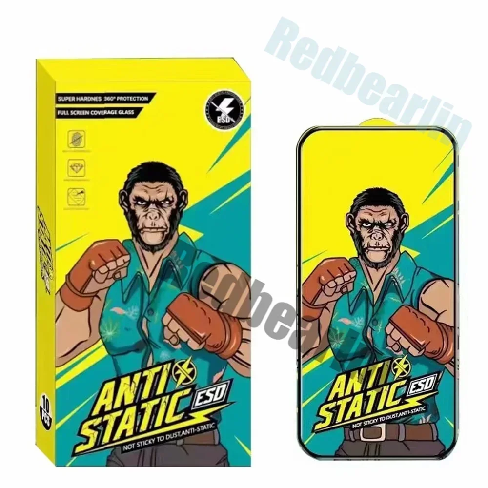 10pcs ESD ANTI-STATIC Anti Spy Matte Privacy Screen Protector Tempered Film Guard For IPhone 15 14 plus 13 12 11 Pro Max X XR XS