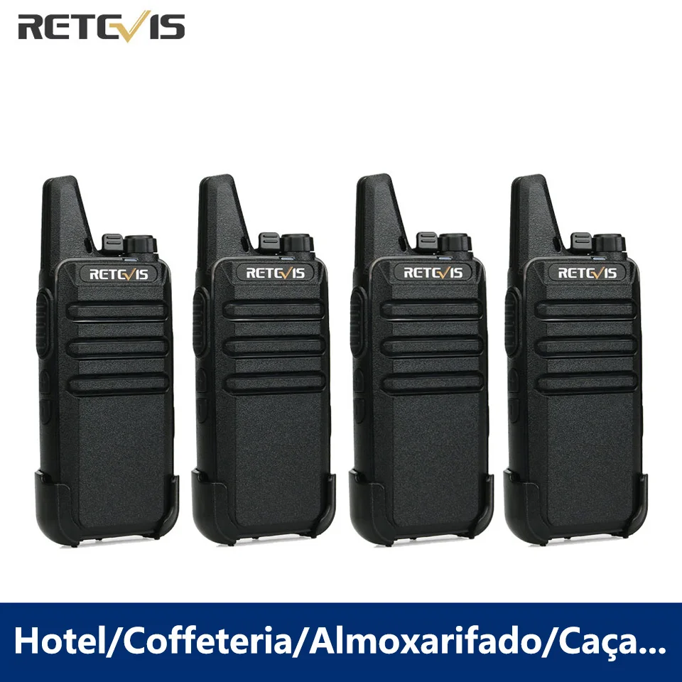 Retevis RT622 Mini Walkie Talkie, Estação de Rádio Portátil em Dois Sentidos para Restaurante