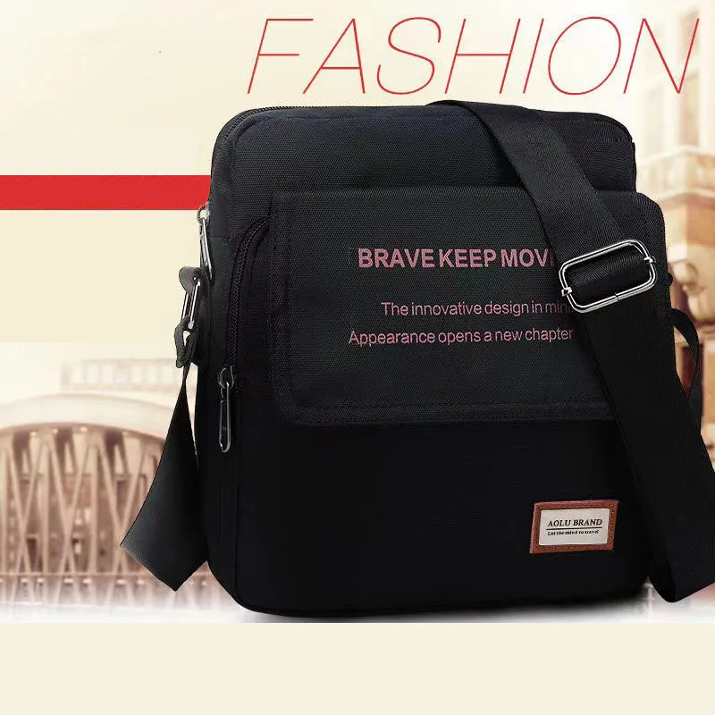 

Men's Waterproof Canvas Messenger Shoulder Large Capacity Fashionable Crossbody Outdoor Travel Bags 24X25X9CM
