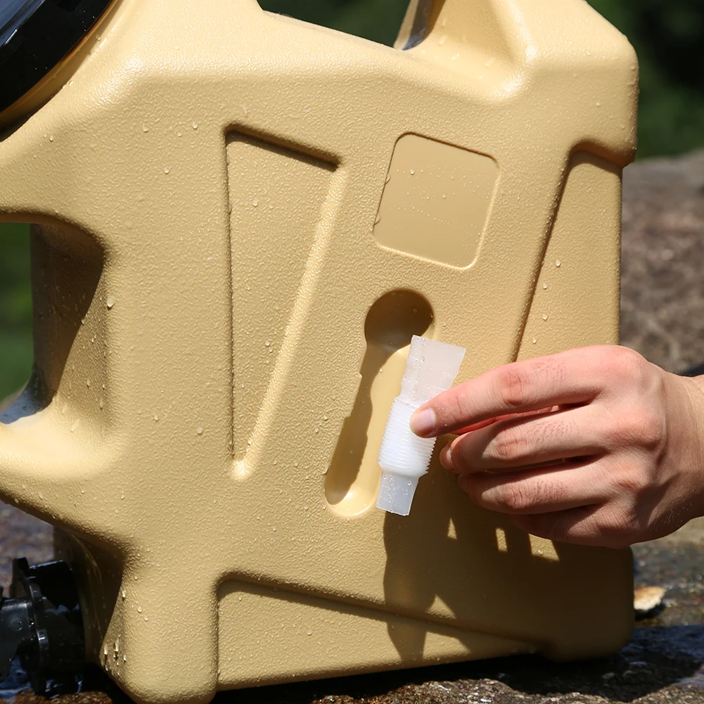 Outdoor Water Bucket Large-Capacity Portable Camping Water Bag Container with Faucet Driving Tank 12 for Picnic Hiking