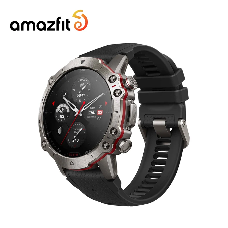  Amazfit Falcon Premium Military Smart Watch, Offline Map  Support, Titanium Body, 14 Days Battery Life, Dual-Band & 6 Satellite  Positioning, Strength Training, 200m Water-Resistance : Electronics