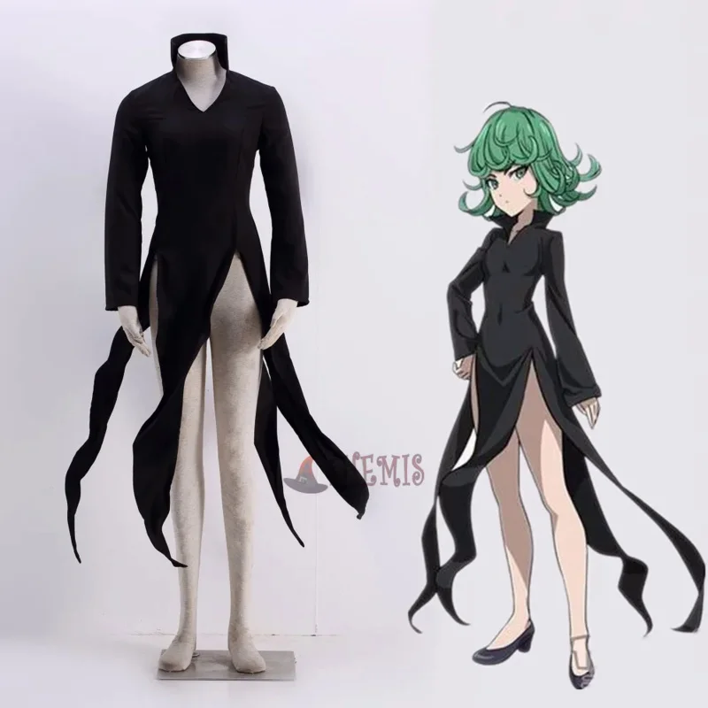One Punch Man Tornado Of Terror Senritsu No Tatsumaki Costume Cosplay Per Halloween Natale Per Bambino Plus Size