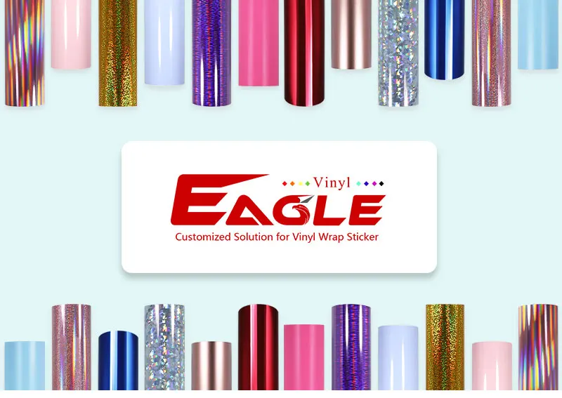 Eagle Holographic Chrome Color Self Adhesive Pvc Cutting Self-adhesive Sign Sticker  Paper Oracal 651 Vinil Film Craft Vinyl Roll - Car Body Film - AliExpress