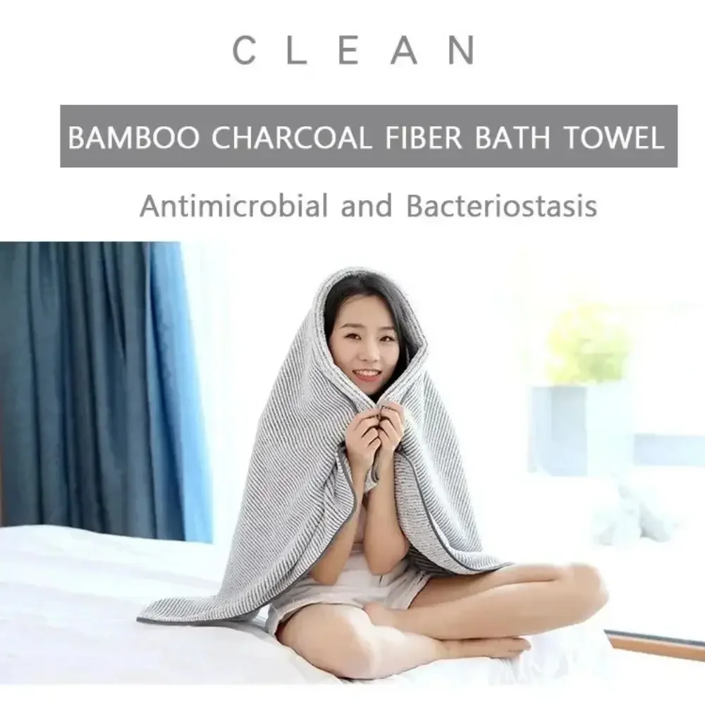 Description Picture 2 of itemThickened Bath Towels for The Body Microfiber Towel for Gym Sports Shower Robe for Spa Beath Home