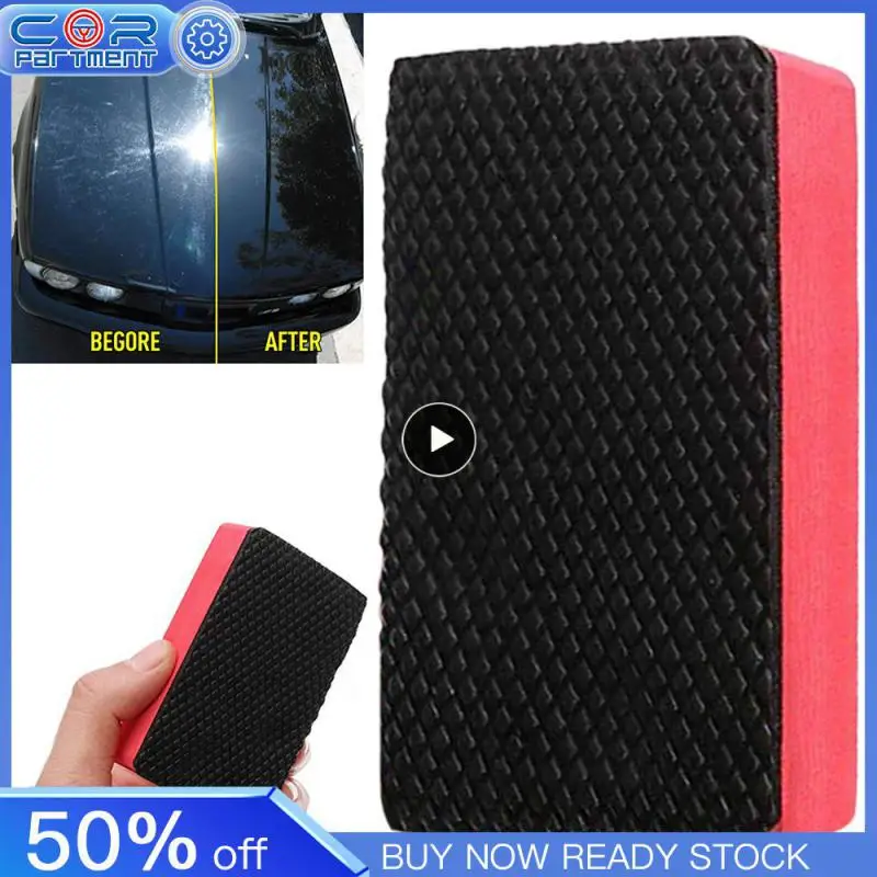 Magic Clay Bar Sponge Block Pad Car Detail Cleaning Multifunctional Practical Portable Durable For Car Care Cleaning Universal