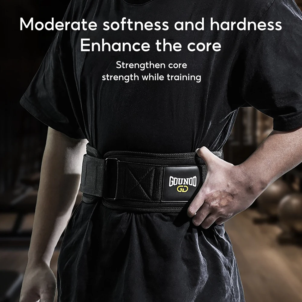 Widened Waist EVA Belt Barbell Protector Powerlifting Strength Training Gym Fitness Weightlifting Lightweight Belt for Back 1PC