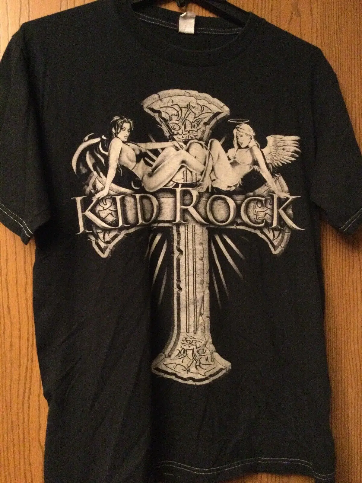 Kid Rock "Rock & Roll Revival" Tour 2008 Camicia Nera L Cinder Block