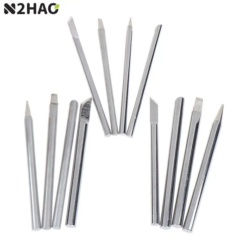 

4Pcs/Set Soldering Iron Tip 30w 40w 60w For External Heat Soldering Irons Copper Head Replaceable Welding Tips Soldering Tools