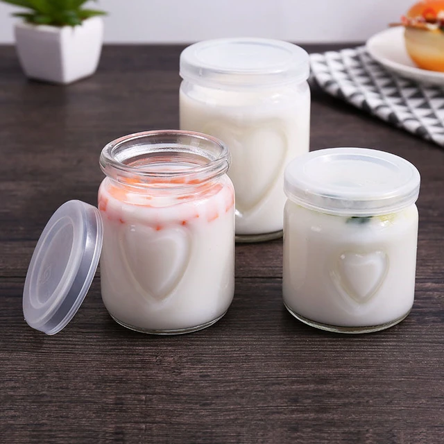 Vasetti di Yogurt in vetro da 4 pezzi bottiglia di Mousse di gelatina  verticale trasparente vasetti per caramelle contenitore per budino di latte  fatto in casa - AliExpress