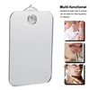 Acrylic Anti Fog Mirror Bathroom Tools Shower Shaving Fogless Mirror Washroom Travel With Wall Suction For Men Women 13*17cm 1