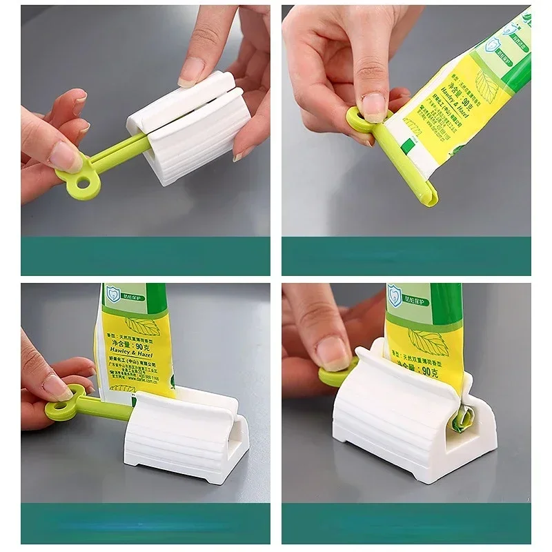 Home Toothpaste Dispenser Squeezer Bathroom Accessories Toothpaste Holder Organizer Hair Dye Cosmetic Creative Squeezer No Waste