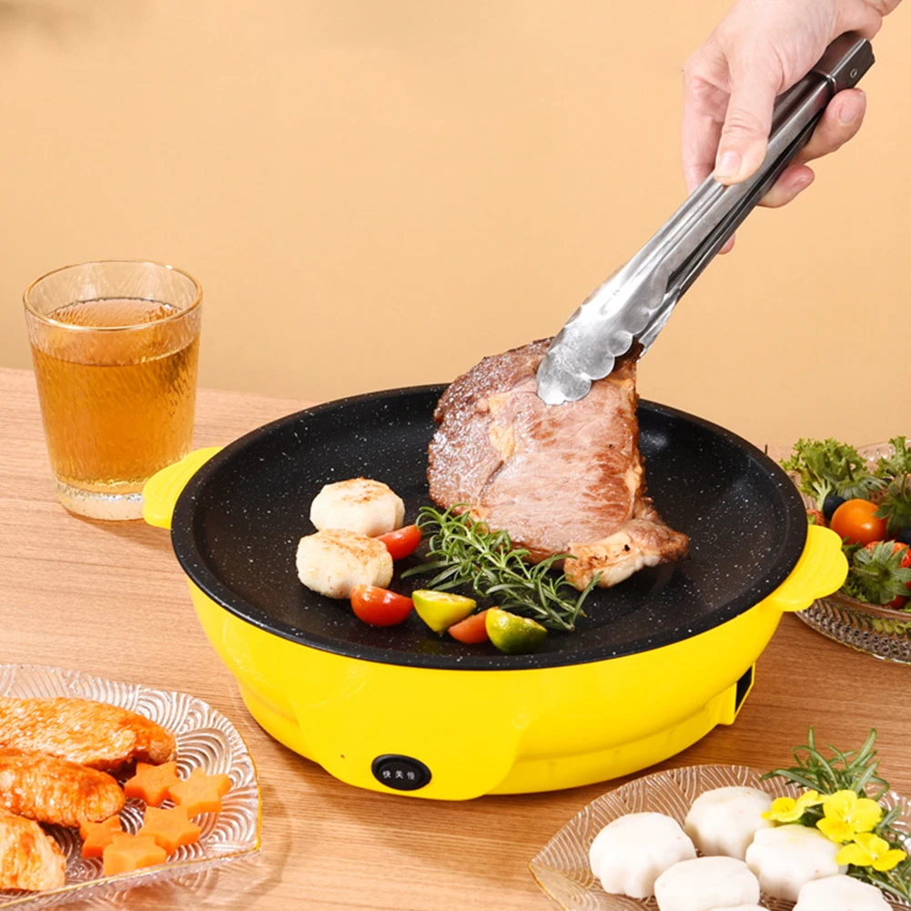 Description Picture 4 of item22/26/30cm Electric Baking Pan Cooking Grill Pan with Non-Stick Inner Liner Fast Heating Baking Electric Skillet Kitchen Tool