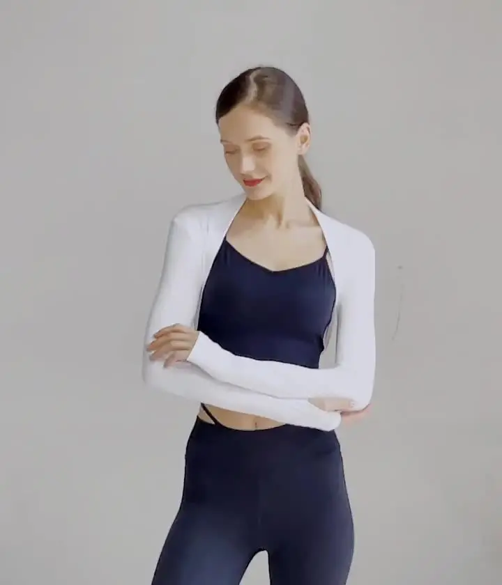 Балетная шаль с длинным рукавом цвет в ассортименте