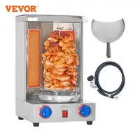 VEVOR Shawarma Grill Machine13 lbs Chicken Shawarma Cooker Gas Vertical Broiler Gyro Rotisserie Oven Doner Kebab for Home 1
