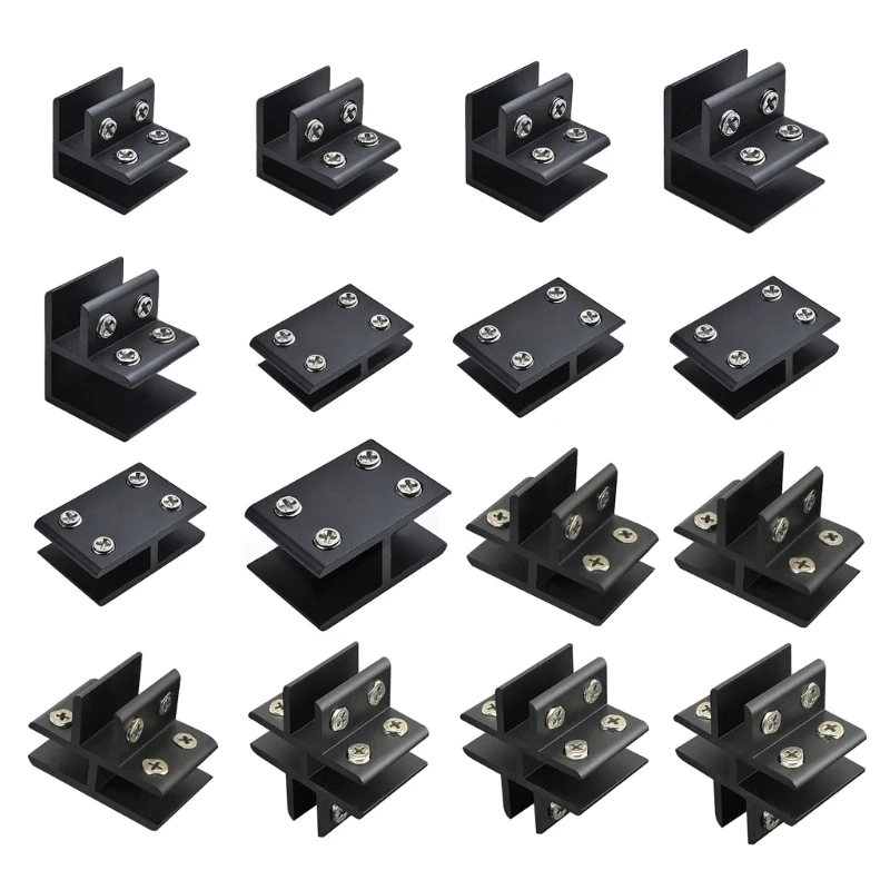 

Y1UB Glass Fixing Clip Aluminum Alloy Frame-less Glass Fixed Bracket Connector