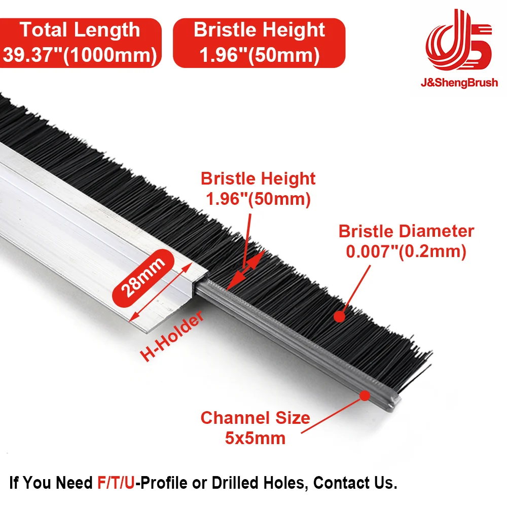 Aluminum Alloy Door & Window Seal Strip Brush - Dustproof & Waterproof Isolation Barrier Accessory