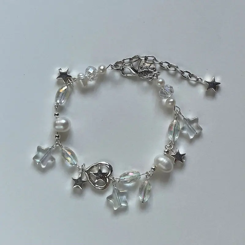 y2k Shooting Star Pearl Bracelet Cute Fairy Bracelet alt Cute Beaded
