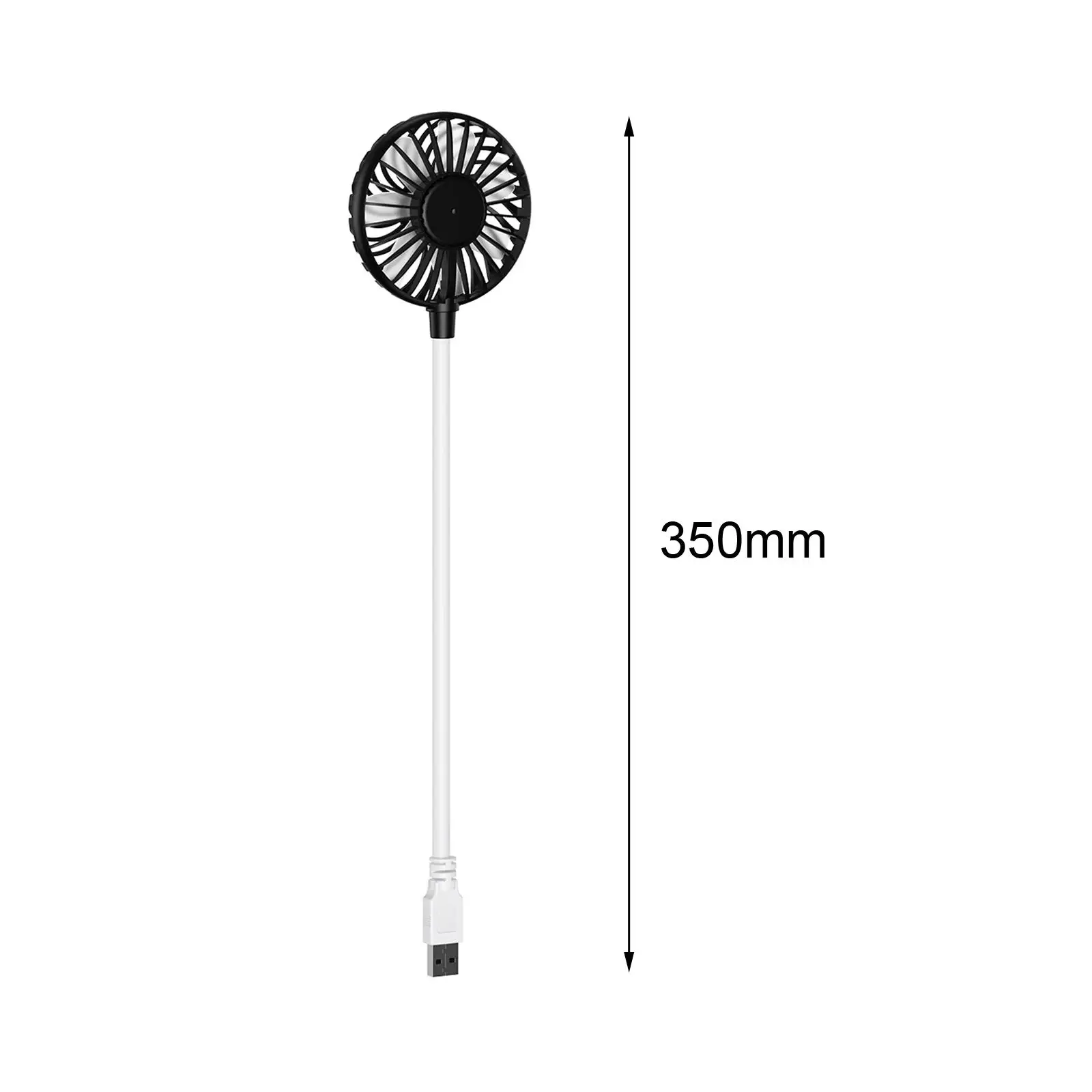 USB Fan 5V 1A Small Personal Fan Flexible Neck for Laptop or PC Multipurpose