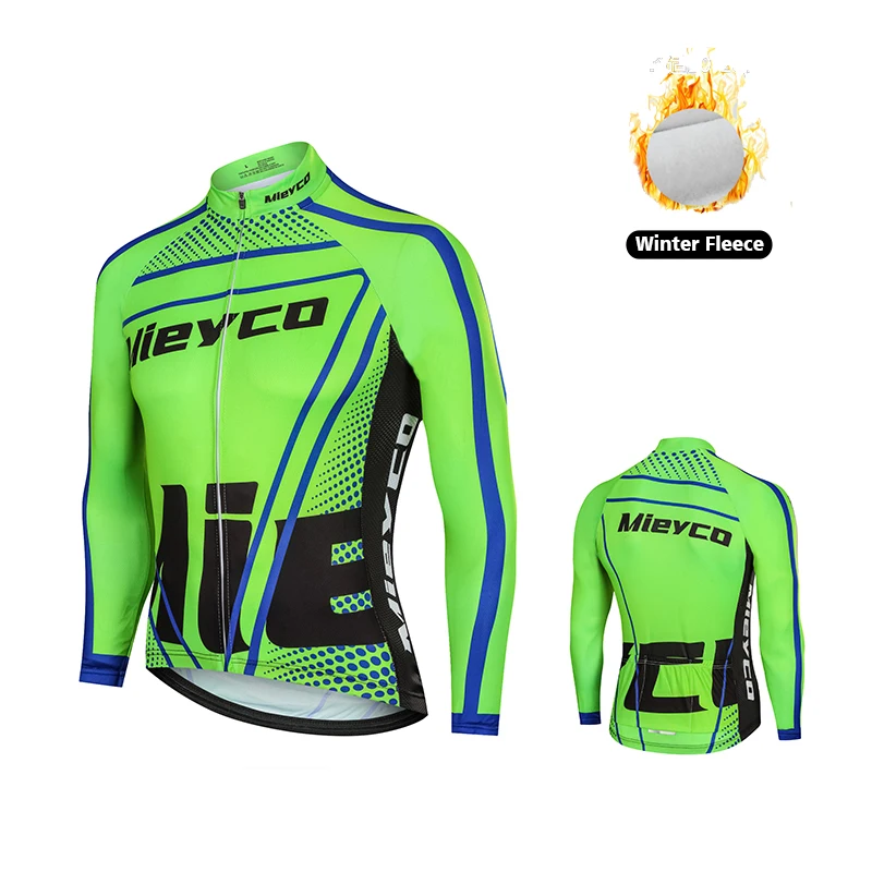 thumbnail image 1 of Jersey de Ciclismo para Hombre, Jersey térmico de lana para carreras, Top deportivo, chaquetas de manga larga para Ciclismo, Invierno 2023, 1 of 5