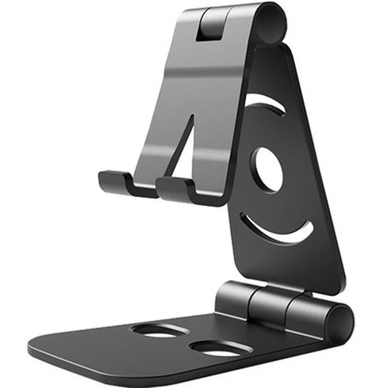 

Portable Mini Mobile Phone Holder Foldable Desk Stand Holder 4 Degrees Adjustable Universal for IPhone Andorid Phone