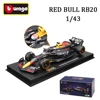 Bburago 1:43 F1 Formula 2024 Racing Toy Ferrari SF24 Red Bull RB20 Aston Martin AMR23 Collectible Alloy Model Car Birthday Gift 3