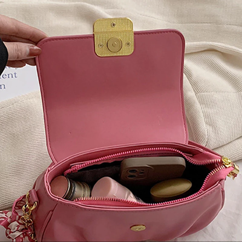 2023 Fashion Small Women's Shoulder Bag PU Leather Crossbody Bags for Women New Trend Designer Handbags Cell Phone Purse