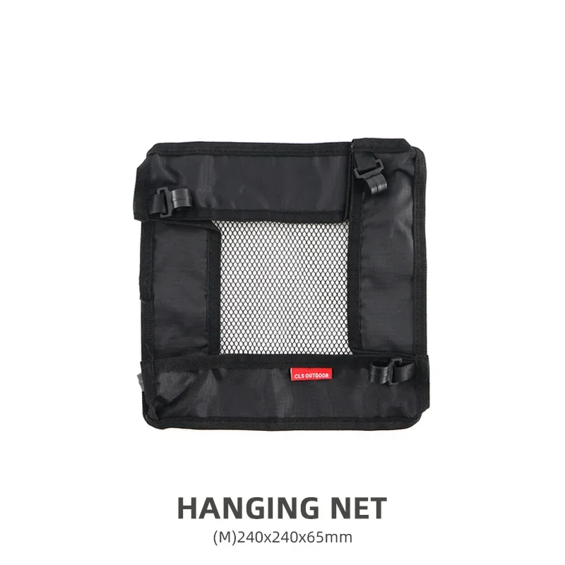 Camping Table Portable Hanging Net Basket M L XL Folding Table Storage Rack  Mesh Bag Hook Holder for Outdoors Cookware Organizer