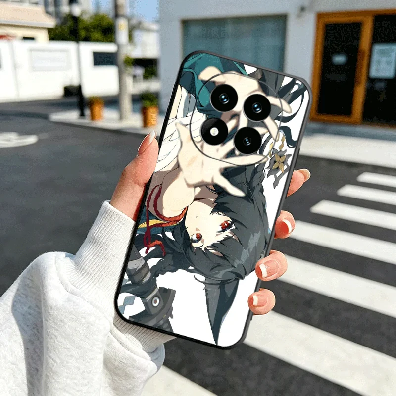Zenless Zone Zero Hoshimi Miyabi Soft Black Phone Case Cover
