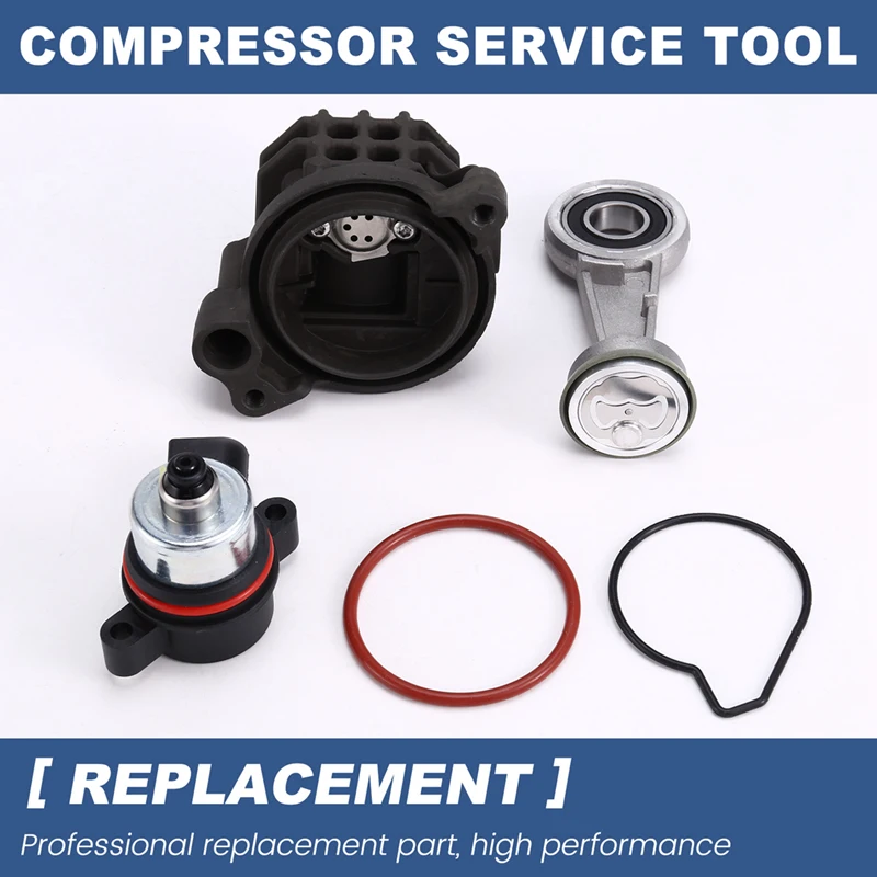 1Set Air Suspension Compressor Repair Kit Cylinder Piston Rod Solenoid Valve For Mercedes Benz W205 W213 2053200104