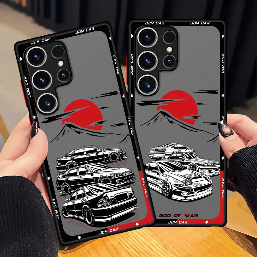 Japanese Drift Car Red Sun Phone Case Cover