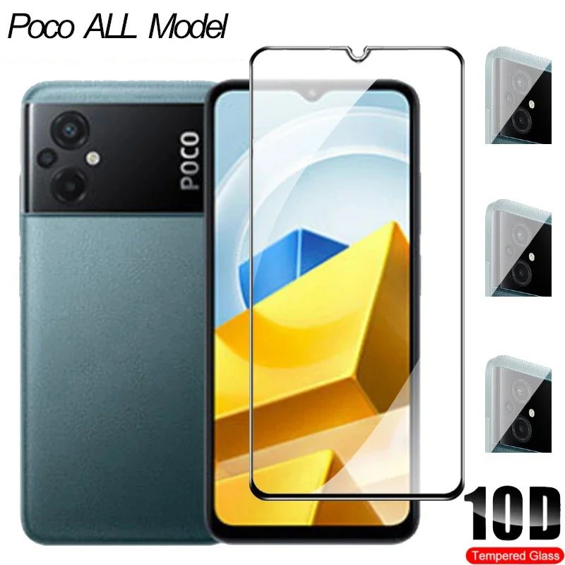 Poco F5 Pro 5G Vetro Temperato Poco M5 Copertura Dello Schermo Di Vetro Temperato Per Poco M5S Glass Poco M 5 Cristal Poco M4 Pro M3 Pro 5G Protezione