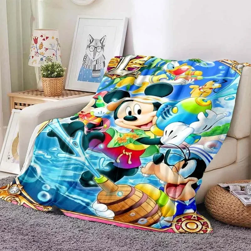 thumbnail image 1 of Manta ligera con estampado de Mickey Minnie de Disney para sala de estar, dormitorio, habitación de los niños, manta cálida, regalo de Navidad, 1 of 5