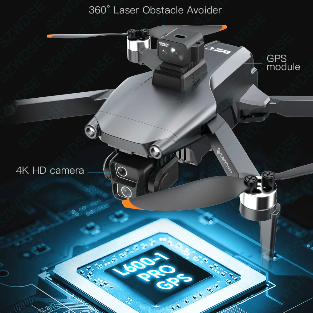 New L600 Pro-1 Max Drone 3-Axis 4K HD Dual Camera Brushless