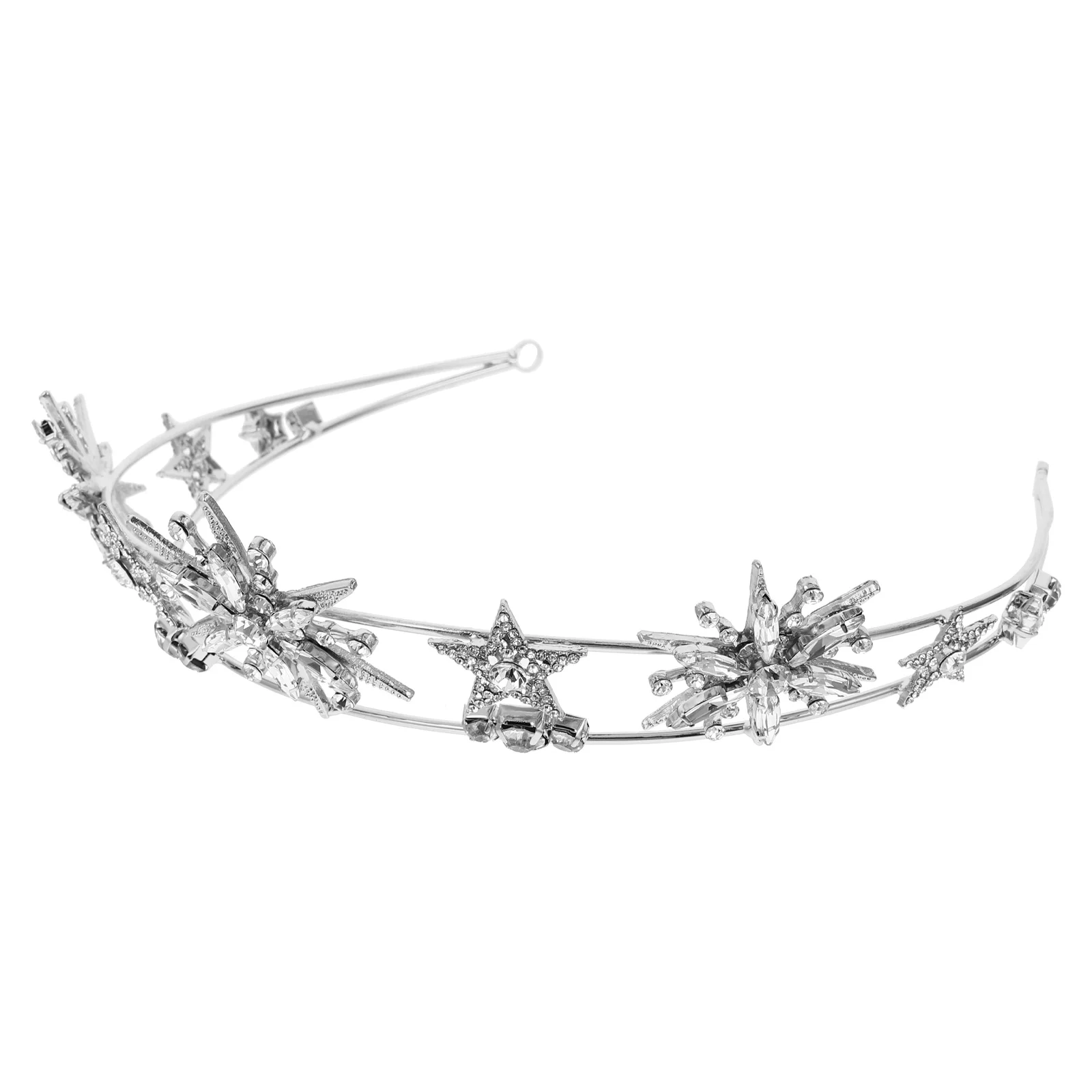 

Star Crown Girl Headdress Bride Haircut Decor Modeling Tiara Exquisite Alloy Delicate