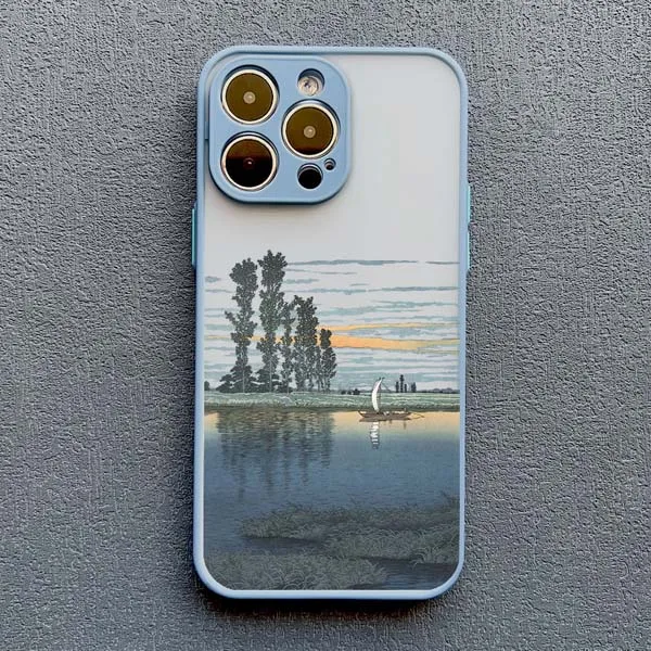 Japanese Aesthetic Landscape Phone Case - Artistic Scenery Back Cover