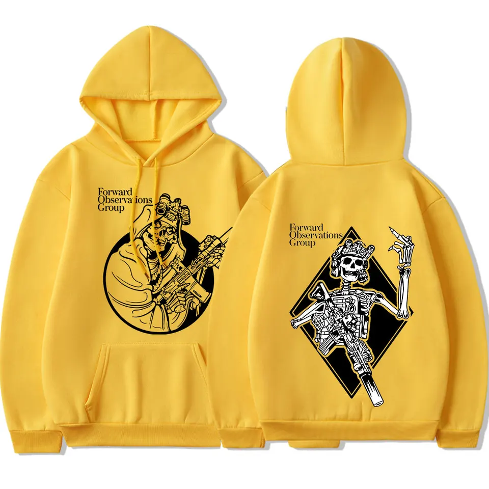Forward Observations Group Hoodie Punk Skeleton Gothic Hoodies