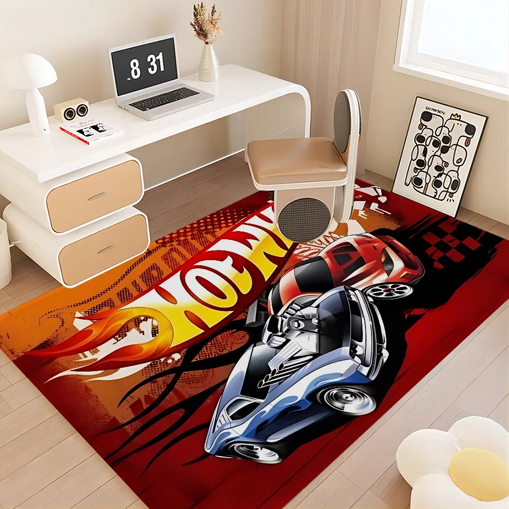Hot Wheels Cartoon Kitchen Mat Nordic Style Bedroom Living Room Doormat Home Balcony Anti-Slip Welcome Rug 5