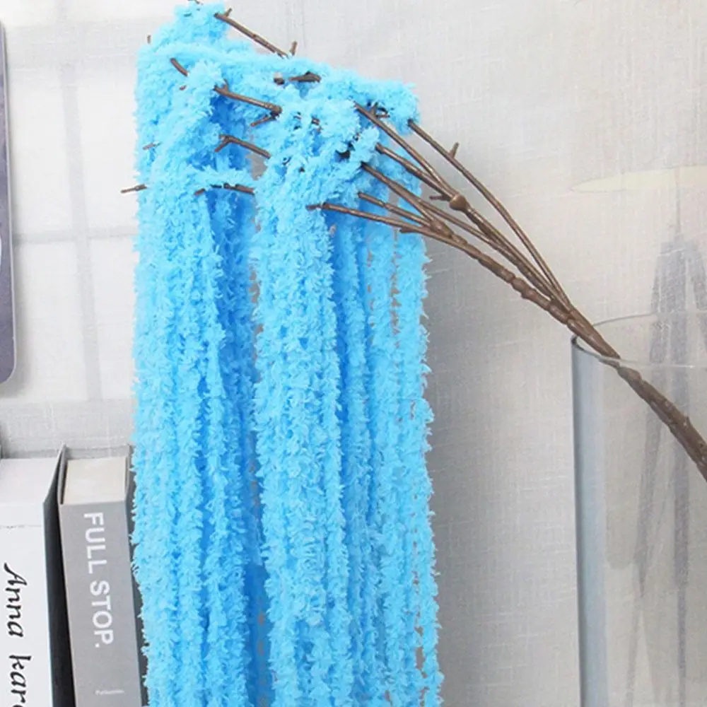 Mehrfarbiger Amaranthus, künstliche hängende Pflanzen, Garnornament, hängende lange Quaste, Blumenzubehör, Foto-Requisiten – Detail 10