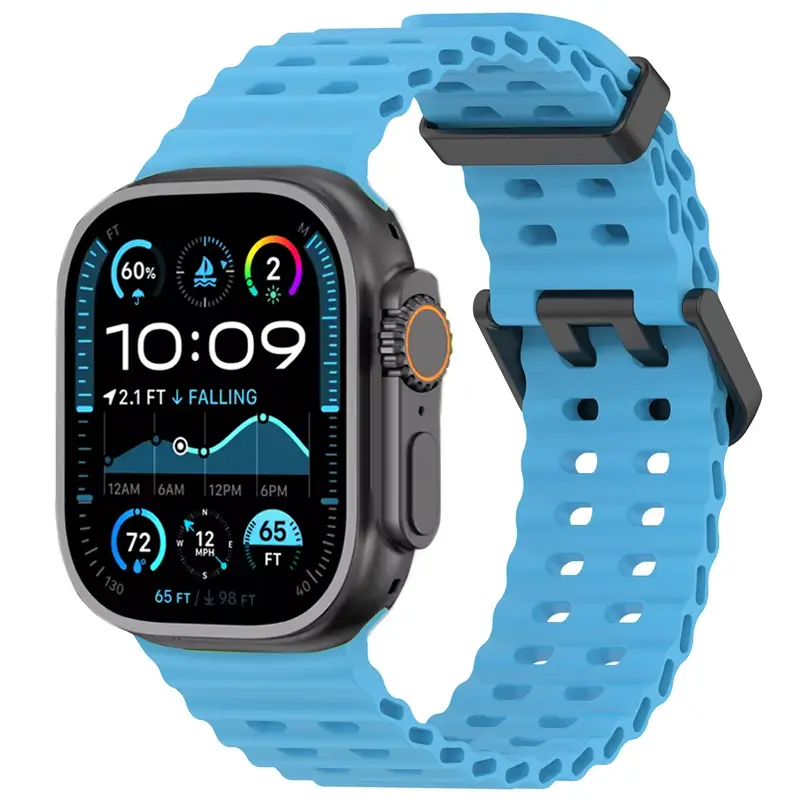 Ocean Strap For Apple Watch Band Ultra 3/2 49mm Series 11 10 46mm Sports Bracelet Wristband iWatch 9 8 7 6 5 SE 45mm 44mm Correa - Image 16