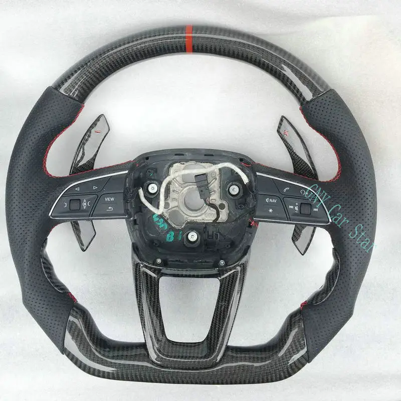 

Customized Real Carbon Fiber Steering Wheel For Audi Q5 Q5L Q7 SQ5 2018+