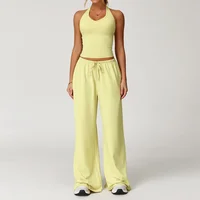 BIANHUI automne femmes Yoga 2/3 pièces ensemble séchage rapide beauté sangle arrière ensemble de sport décontracté course Fitness vêtements de sport en plein air 4