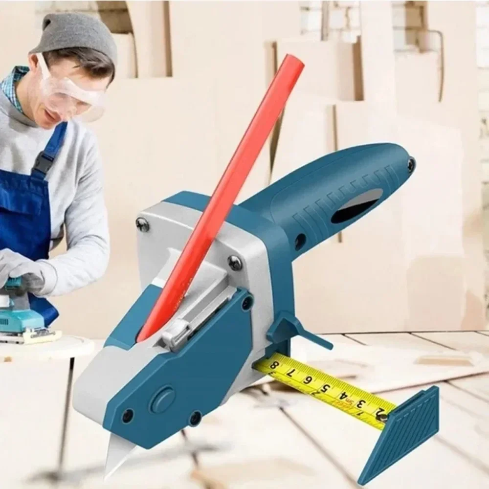 Automatic Board Gypsum Plasterboard Cutter Tools Scriber Scale Edger Tool Sets Construction Worker Household  Artifact Cutter 3 in1 locator auxiliary plate gripper hole position punching board splicing simplified scale wooden tenon positioning tool diy