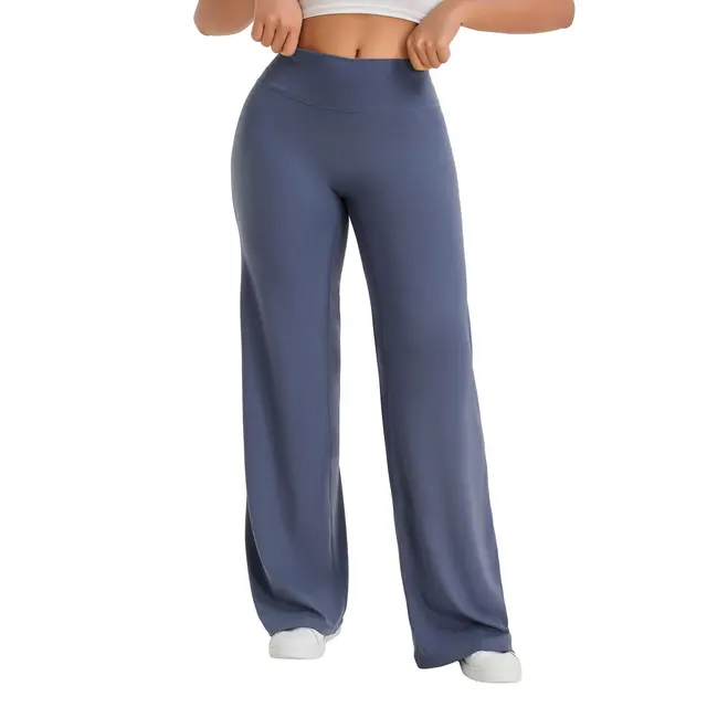 Pantalons de yoga à jambe droite SoftMotion NCLAGEN pour femmes, taille mi-haute, leggings de sport, sensation de peau nue, pantalons de sport pour la course à pied et le Pilates 2 Pantalons de yoga à jambe droite SoftMotion NCLAGEN pour femmes, taille mi-haute, leggings de sport, sensation de peau nue, pantalons de sport pour la course à pied et le Pilates 2