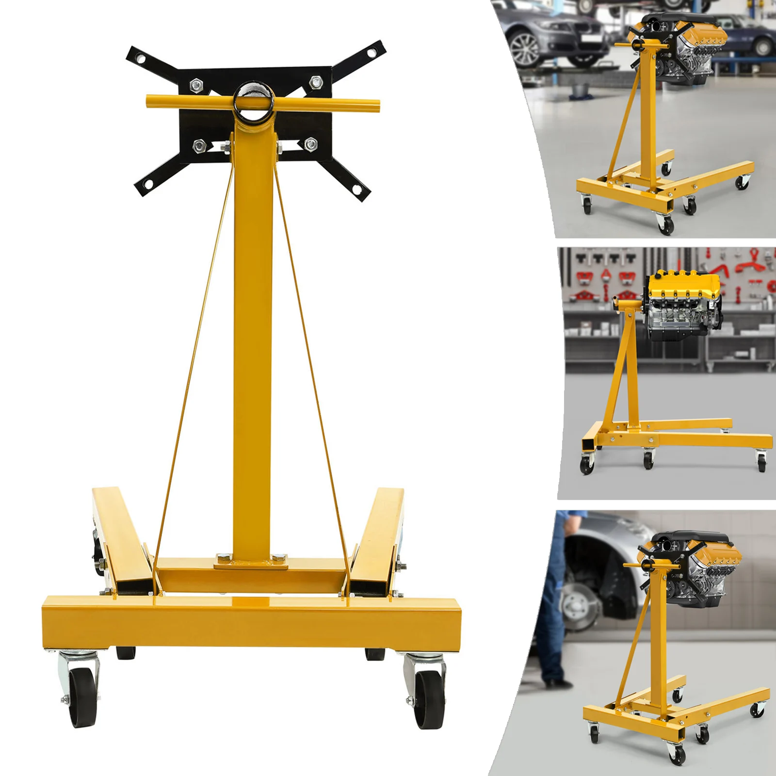 thumbnail image 2 of 750 Lb Engine Stand With 360° Rotation - Heavy Duty Motor Stand For Auto Repair 2 of 2