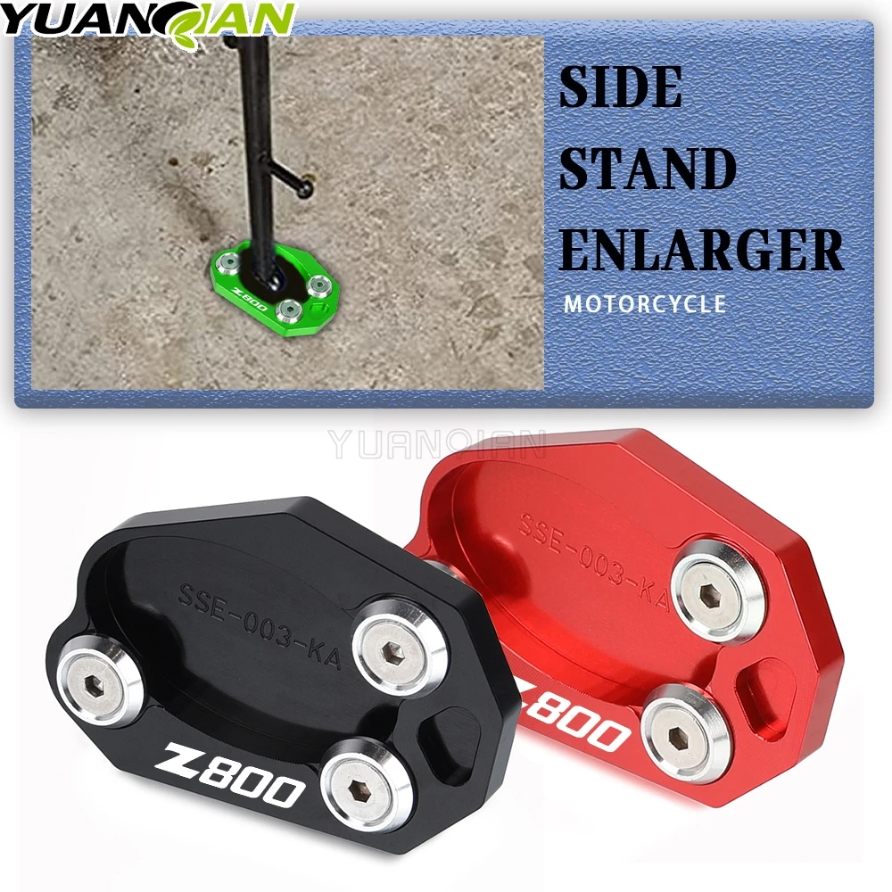 

CNC Aluminum For Kawasaki Z800 2013-2016 2015 2014 Z800 Z 800 z800 z 800 MotorcycleSide Stand Enlarge Kickstand Foot Pad