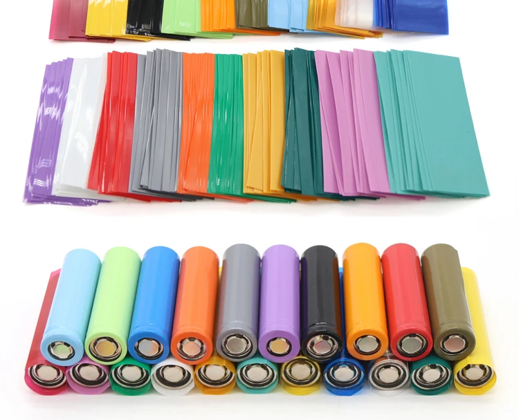Heat Shrink Tubing Heat Shrink Tube 26650 PVC Heat Shrink Tube Battery Film Case Precut Shrinkable Sleeve