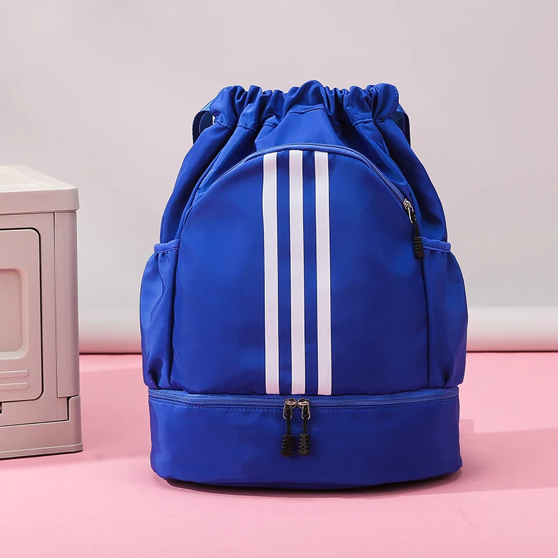 حقيبة ظهر رياضية للسفر مخططة برباط أكسفورد، سعة كب...