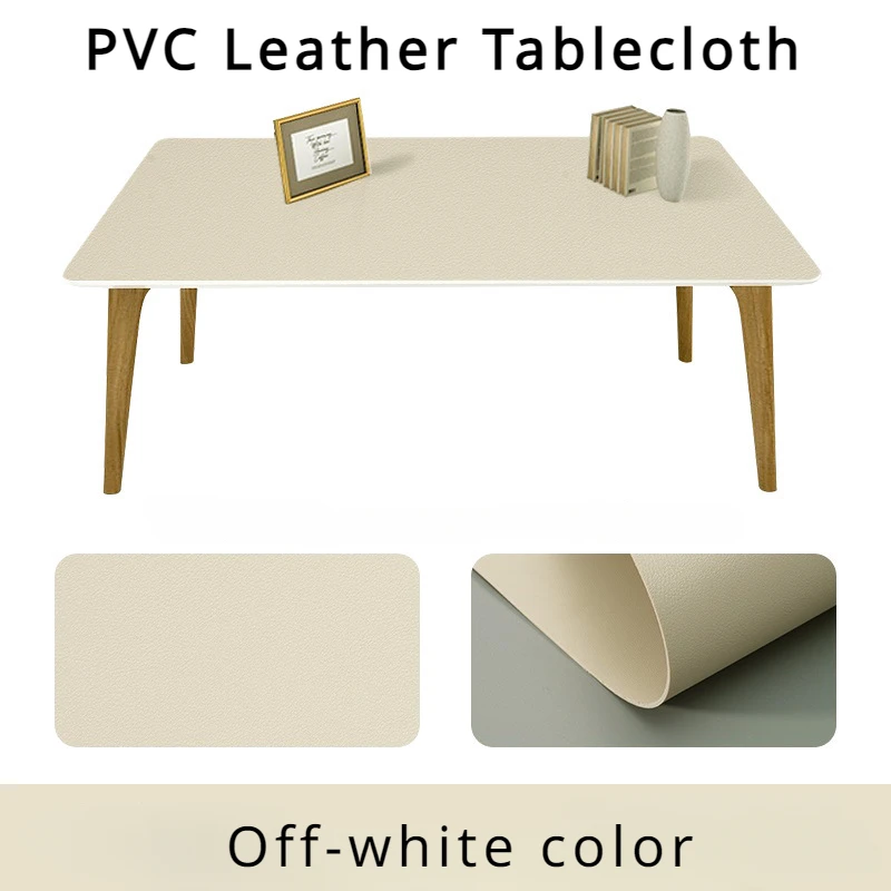 

1.88mm Thick Pu Leather Table Cloth With Locked Edge Water Proof Picnic Mat Rectangular Table Covers Tablecloth PVC Placemat